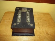 Antique Ward Leonard Electric Co. Resistor Bank Res.10 Ohms Dove Tailed Box