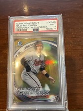 2020 Bowman Chrome Draft Adley Rutschman Glimpses of Greatness PSA 9 /50 Orioles