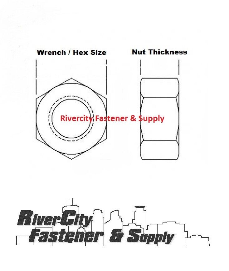 (25) 1/4-20 Brass Hex Nut 1/4 x 20 Nuts 1/4x20 Coarse Thread