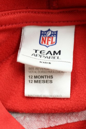 NFL Team Apparel Baby Unisex Atlanta Falcons Red Pullover Hoodie Top Size 12 Mos - Picture 3 of 3