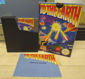 To The Earth Nintendo 8 Bit NES Pal Italian Version 1989 Boxed & Tested