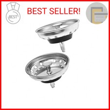 2 Pack - Kitchen Sink Strainer and Stopper Combo Basket Replacement for Standard