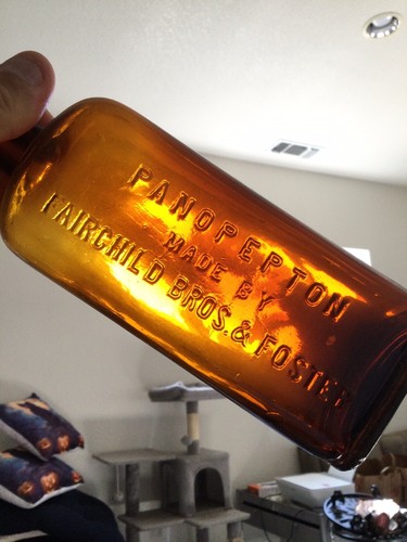 Antique Panopepton Bottle Fairchild Bros & Foster