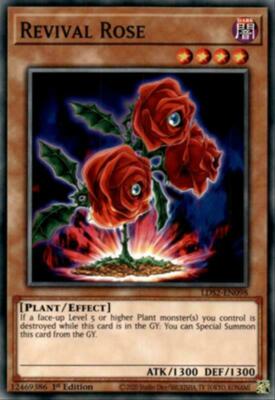 x3 Revival Rose LDS2-EN098 Common Yugioh