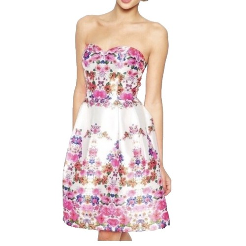 lace junior dresses A-line 3D Flower Junior Prom Dresses Lace Two Piece Prom Gown US10 / Pink main image 0