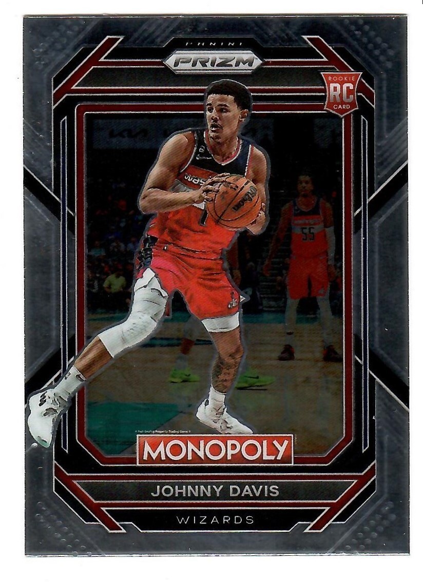 Johnny Davis 2022-23 Panini Prizm NBA MONOPOLY Base Rookie Wizards RC #90
