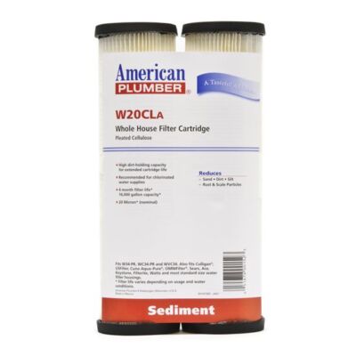 American Plumber W20CLA 20 Micron Standard 10 x 2.5 Sediment Filter (2 Pack)