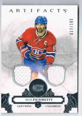 2017-18 ARTIFACTS SILVER MATERIALS MAX PACIORETTY JERSEY 1 COLOR 017/165