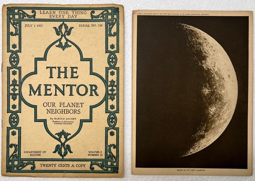 1917 The Mentor Magazine OUR PLANET NEIGHBORS Nature Serial No. 134 Vol 5 Nbr 10 - Foto 1 di 6