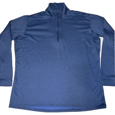 Vintage Patagonia Shirt Mens XL Blue 1/4 Zip Capilene Base Layer Long Sleeve USA