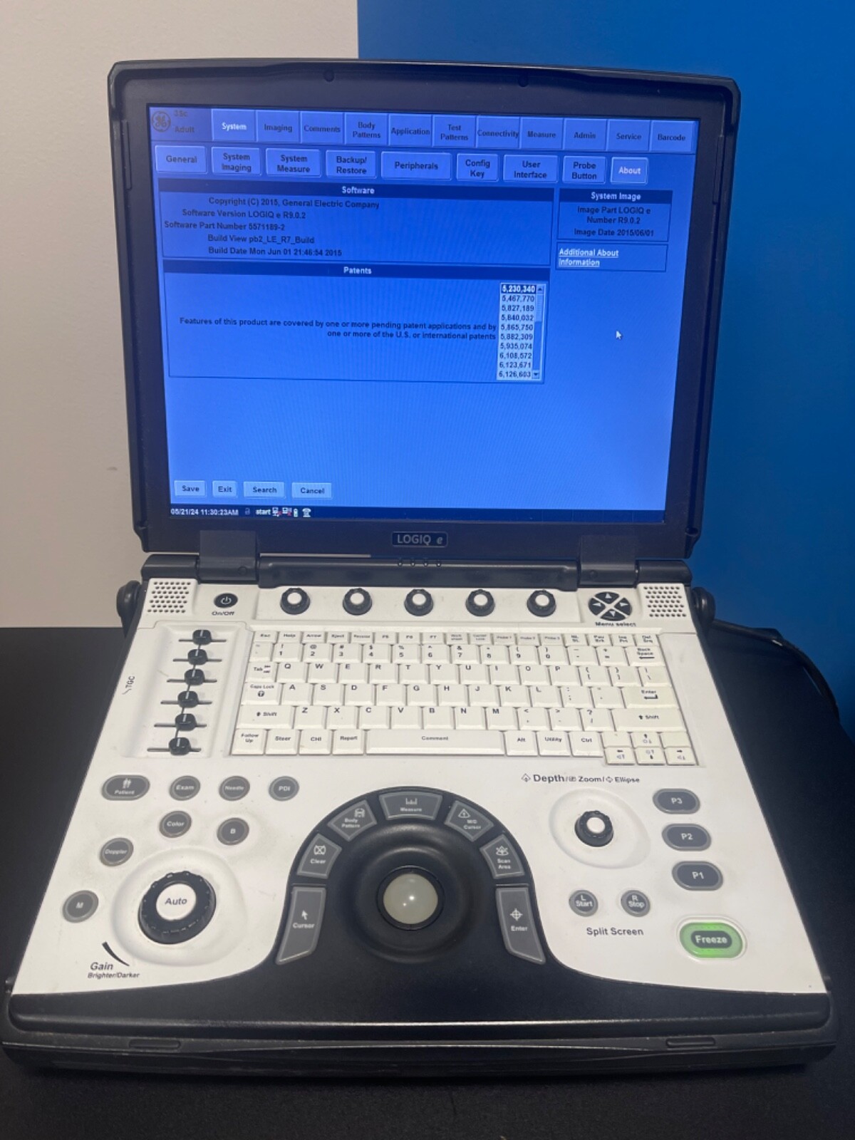 Ultrasound Machine GE portable with 4 transducers