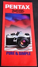 Original Pentax MG Camera Brochure - Excellent
