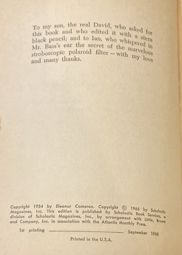 The Wonderful Flight to the Mushroom Planet Elanor Cameron 1966 1st Print SC - Picture 4 of 5