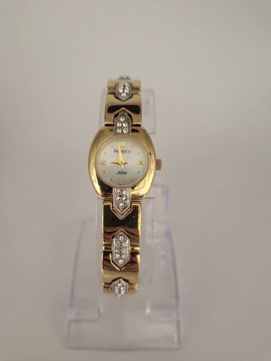 Armitron Now 75-1990-753H Gold Tone Quartz Analog Women's Watch(9.6Mm) Ster  917