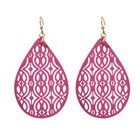 Chic Water Drop Earrings Hot Fashion Carved Ear Jewellery Elegant Beauty Gift