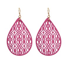 Chic Water Drop Earrings Hot Fashion Carved Ear Jewellery Elegant Beauty Gift
