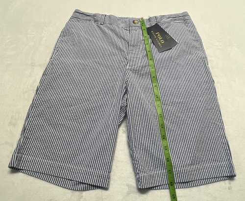 Neu mit Etikett Polo Ralph Lauren Jungen 16 gestreifte Seersucker Shorts blau weiß maritim - Bild 5 von 12