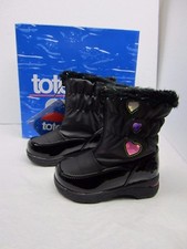 NIB TOTES KIDS 50 HEARTFUL Winter Insulated Snow Rain Boots Young Child Girl 7