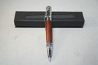 Handmade Cocobolo Gear Shift Pen with Chrome Metal Parts & Gift Box