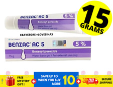 BENZAC AC 5, Water Base Gel 5 Benzoyl Peroxide Acne Pimple Galderma 15g