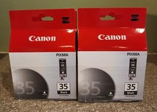 Lot of 6x Genuine Canon Pixma 35 Black PGI-35 3518K21 Ink Sealed in Box