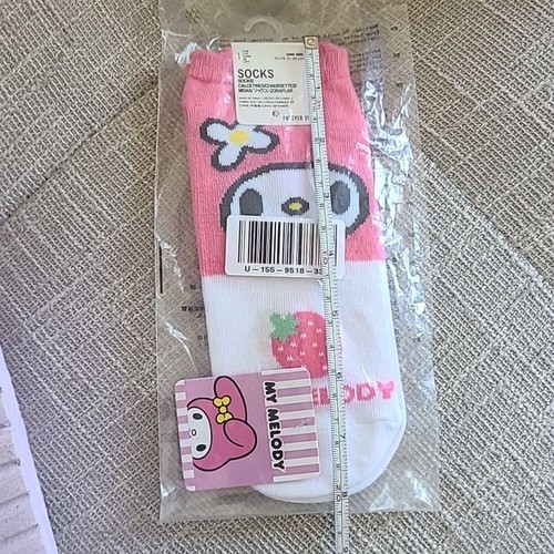 NWT Hello Kitty & My Melody Socks & House Plush Slippers Set Purple Pink Sanrio - 第 7/7 張圖片