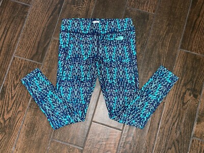 The North Face Women s Pulse Tights Kokomo Green Pattern Size Medium