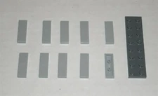 LEGO NEW 1x3 Light Bluish Grey Tile (10x) 4558169 Brick 63864