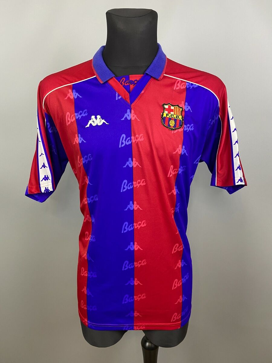 BARCELONA 1992 1995 HOME SHIRT FOOTBALL SOCCER JERSEY KAPPA BARCELONA 1992 1995 HOME SHIRT FOOTBALL SOCCER JERSEY KAPPA