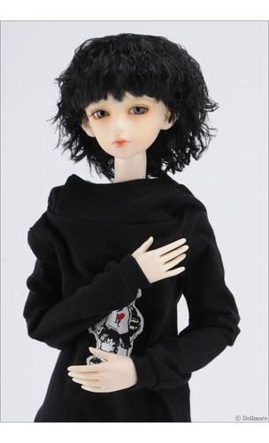Wig for 1/3 BJD SD (8-9)" Haul Wig (Black) - Picture 2 of 5