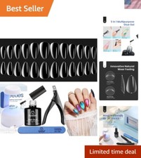 Professional Beetles Gel Nail Kit: Almond Shape, Easy Extensions Glossy Finish