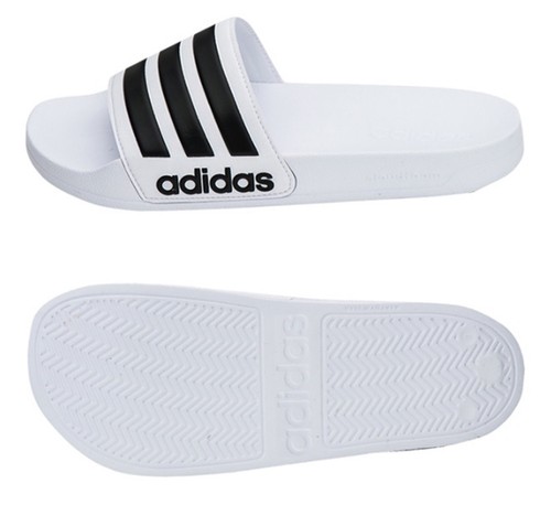 Adidas Men Adilette Cloud-foam Slipper Shoes White Beach Slide Sandals AQ1702 - Picture 1 of 6