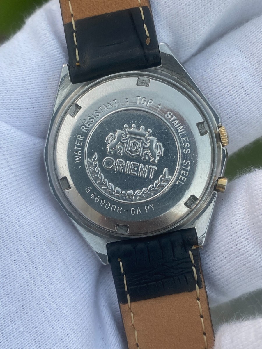 Orient Automatic 21 Jewels G469006-6APY Day-Date Men's Wristwatch