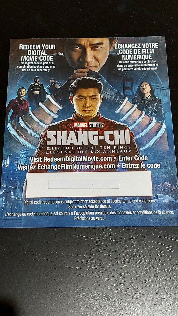 Shang-Chi and the Legend of the Ten Rings Digital UHD Movie Marvel