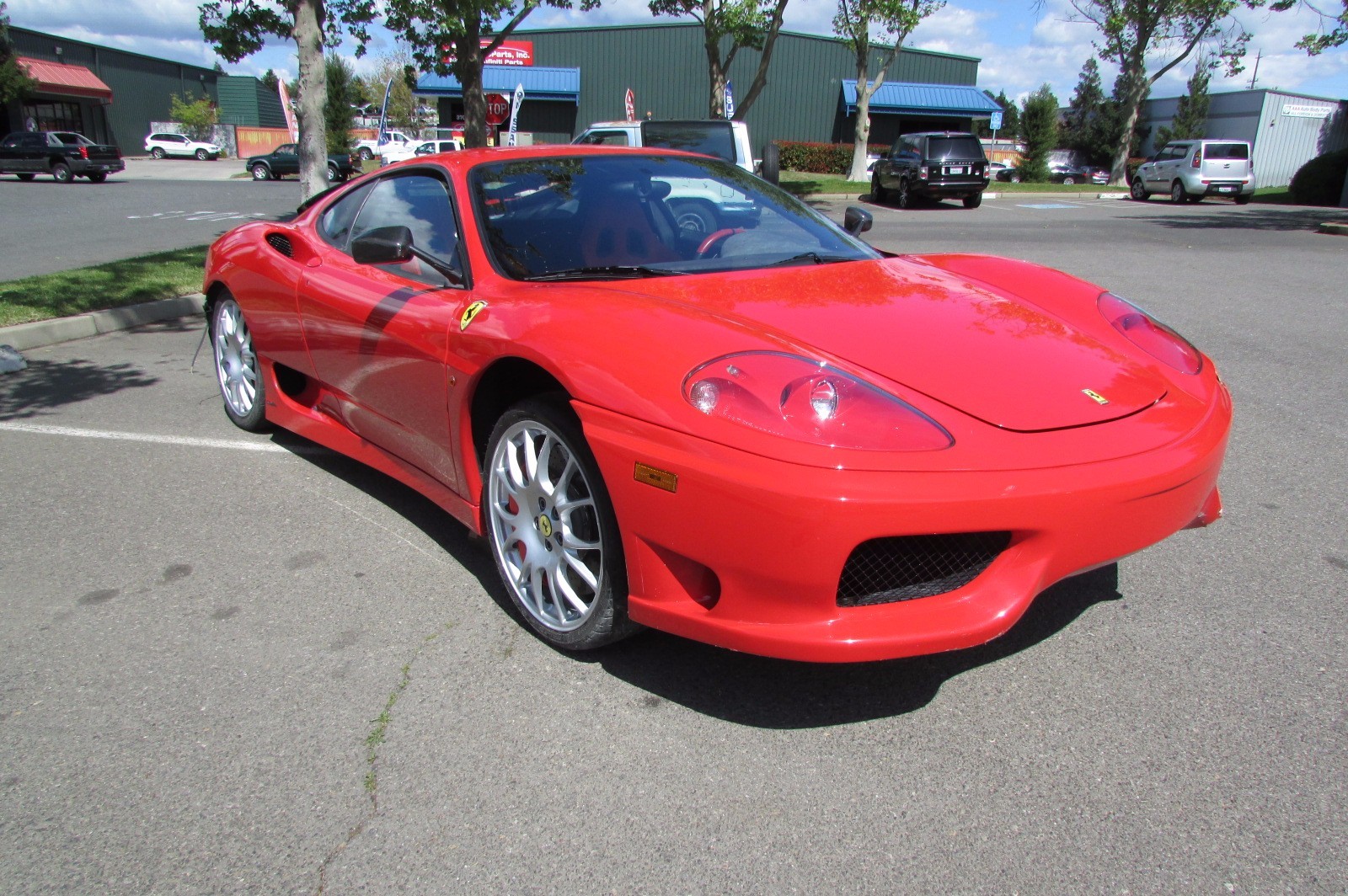 Ferrari 360, LH, Left Front Brake Caliper, CCM,  Red, Scratched, Used