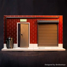 Back Alley Diorama Display Stand 1:12 Scale Playset for Marvel Legends NECA