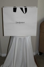 Saint Laurent empty white gift bag in moderate condition - large 22 x 8 x 19