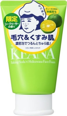 Keana Nadeshiko Okinawa Shikuwasa Baking Soda Foam Facial Wash Cleanser 100g New