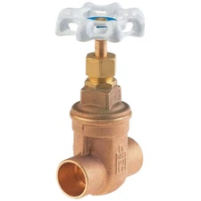 MILWAUKEE VALVE UP115 1 Gate Valve,1",Bronze,Sweat 5EMV1