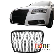 KÜHLERGRILL WABEN GRILL GLANZ SCHWARZ PASSEND FÜR A6 C6 08-11