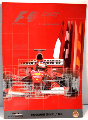 F1 MONACO Grand Prix Programme June 2000 - Hakkinen, Schumacher, Villeneuve MINT