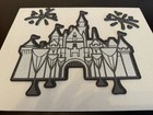 14” X 11” Custom Made Disney Princess Castle 3d Layered Cardstock Canvas — photo 2