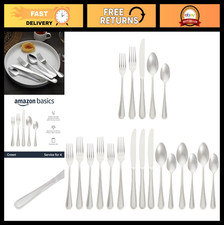 Stainless Steel Silverware Set, 20-Piece Flatware Service for 4, Dishwasher Safe