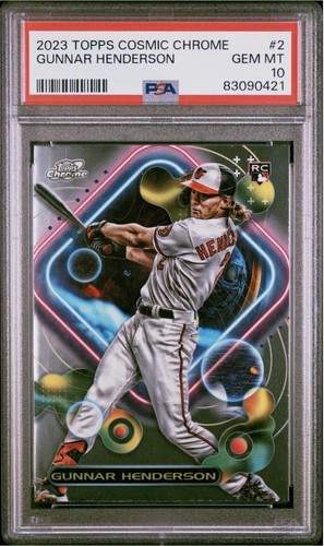 2023 Topps Cosmic Chrome - Gunnar Henderson #2 (RC) PSA 10 *MASONCARDS*