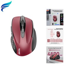 Wireless Mouse 2.4G  BT5.0/3.0 Silent 4800 DPI Computer USB A  Bluetooth Mo...