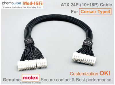  ATX 24-Pin Cable for Corsair HX Series (HX850,HX1000, HX1200)- 60cm / 24 inch