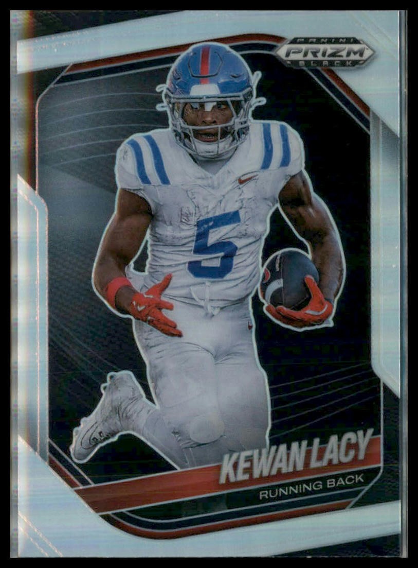 2025 Panini Prizm Black #153 Kewan Lacy Prizms Silver