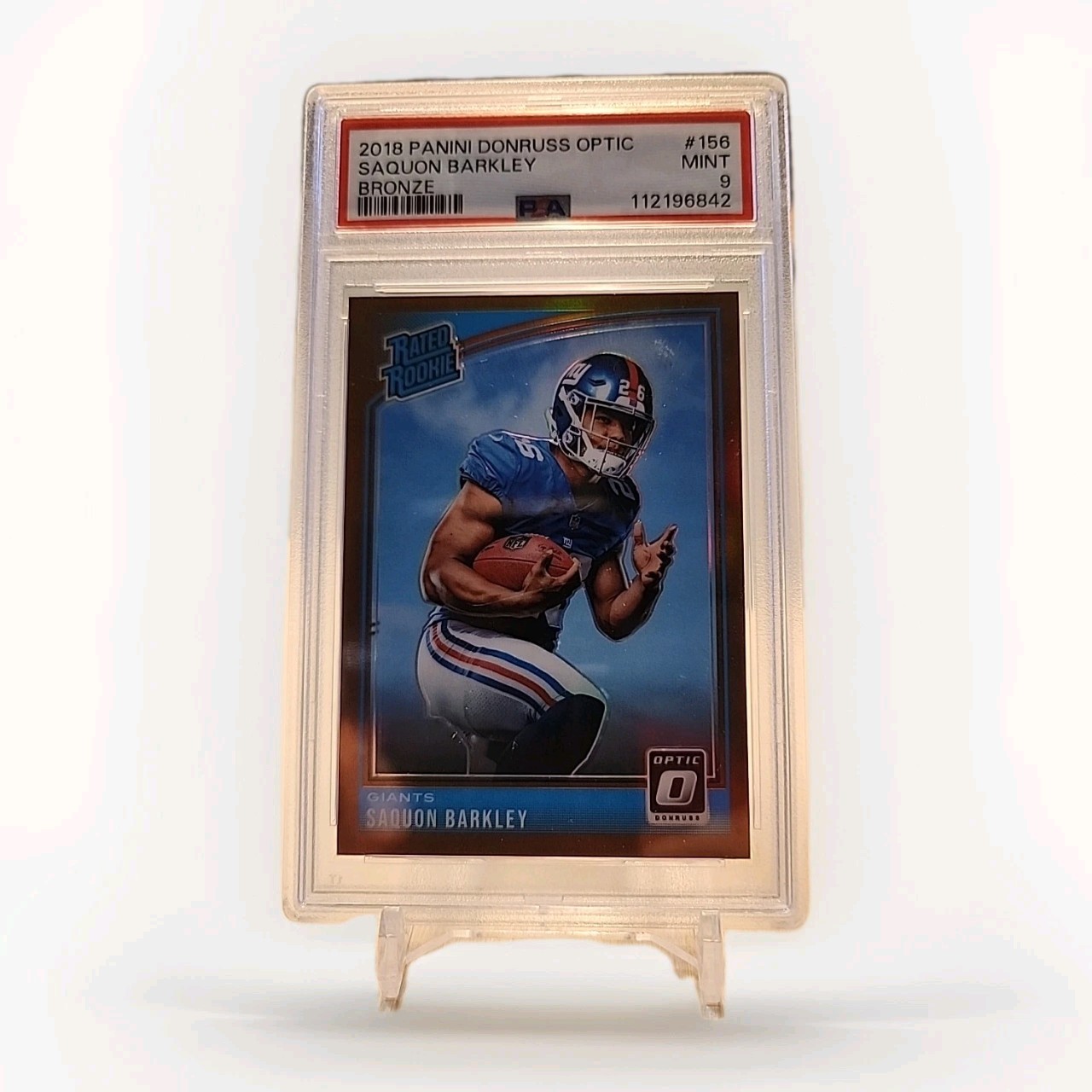 2018 Donruss Optic - Rated Rookie Saquon Barkley #156 Bronze Prizm (RC)