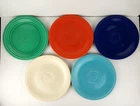 Vintage Genuine Fiesta HLC USA 9.5" Dinner Plates Mixed Colors 5 Pieces