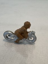 1930s Soldier w Goggles on Motorcycle - Barclay / Manoil Slush Mold - Oustanding